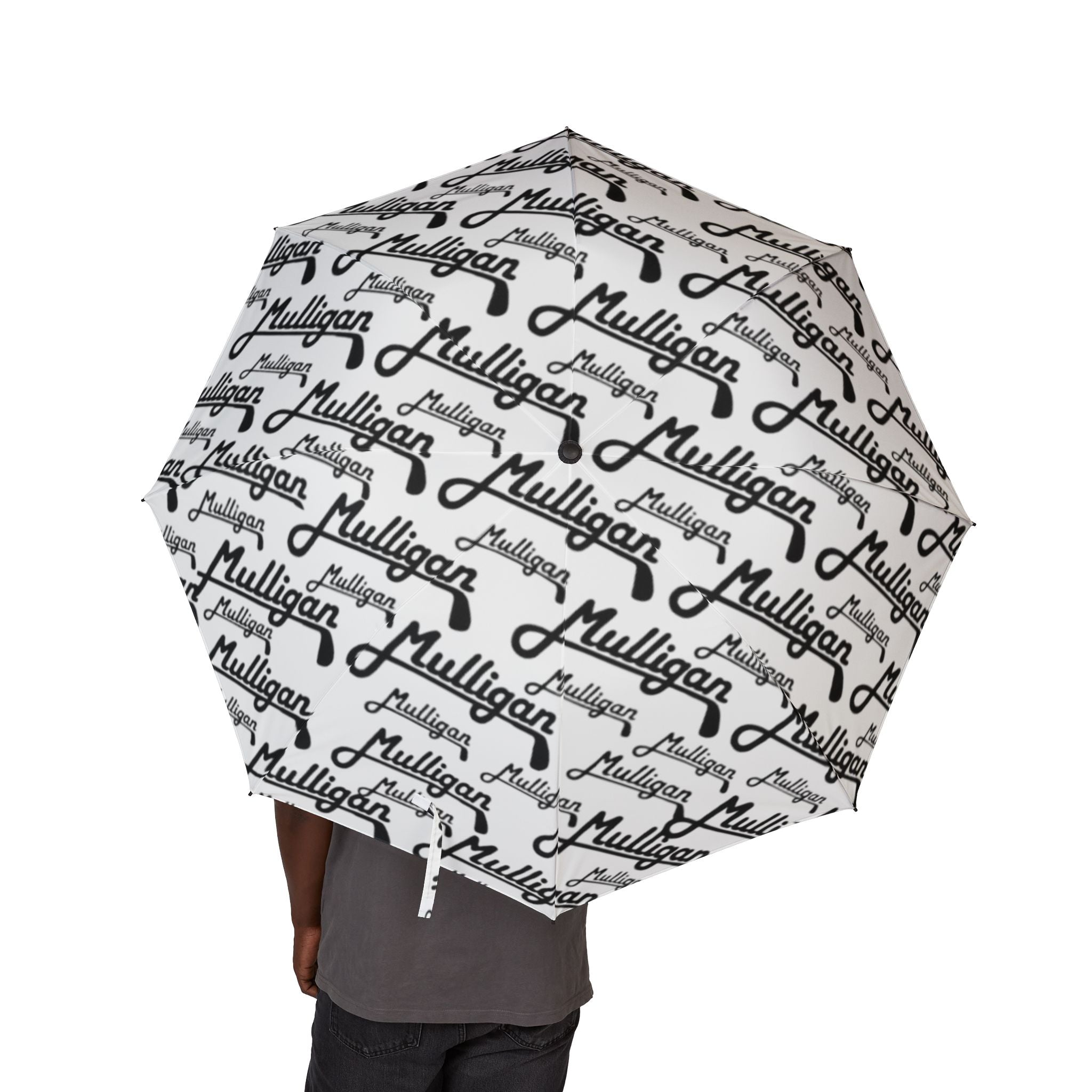Semi-Automatic Foldable Umbrella, white