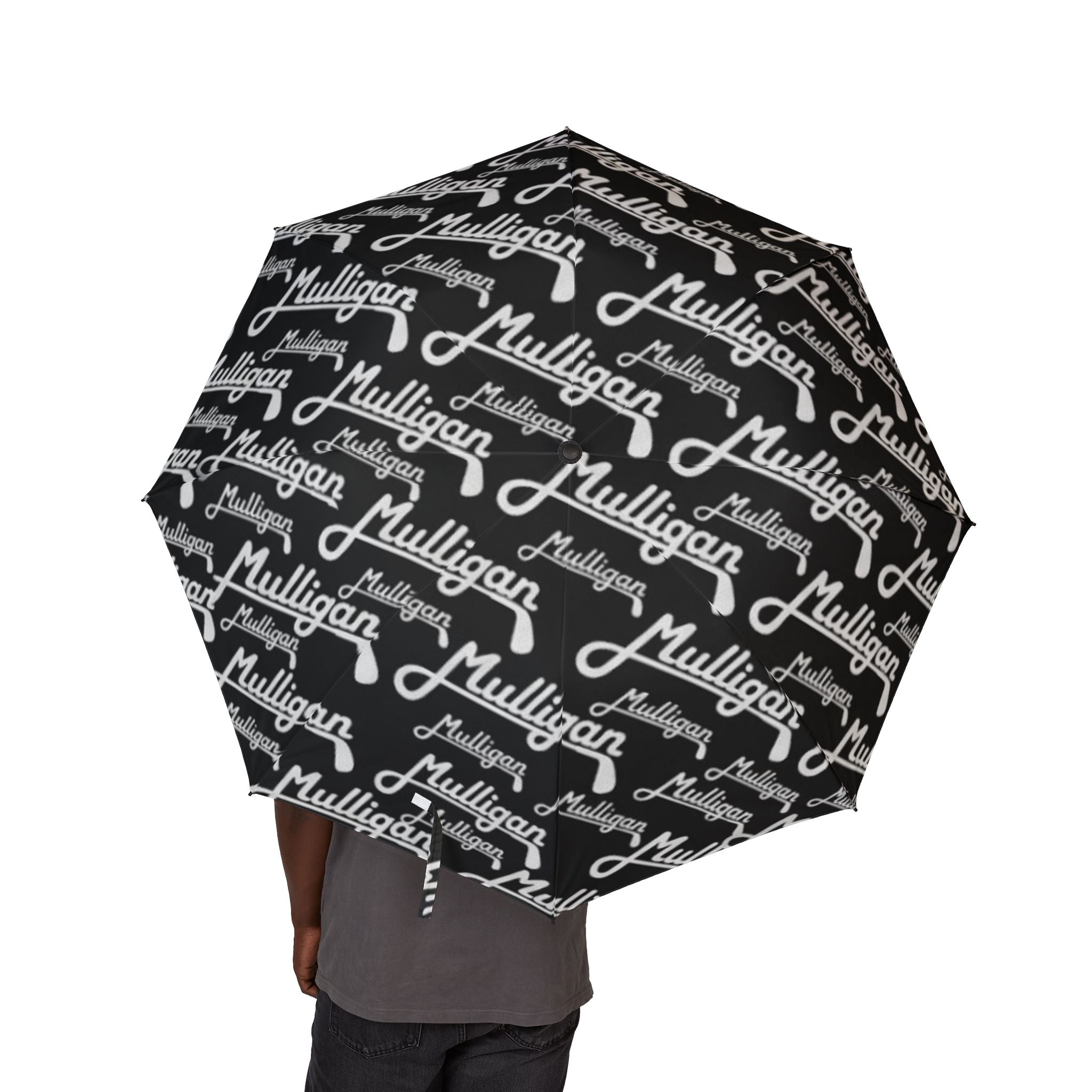 Semi-Automatic Foldable Umbrella, black